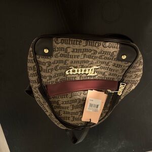 Juicy Couture Tan and Brown Logo Backpack